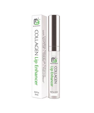 Collagen Lip Plumper Clinically Proven Natural Lip Enhancer for Fuller Softer Lips Increased Elasticity Reduce Fine Lines Hydrating Plump Gloss Lipstick Primer by M3 Naturals Green