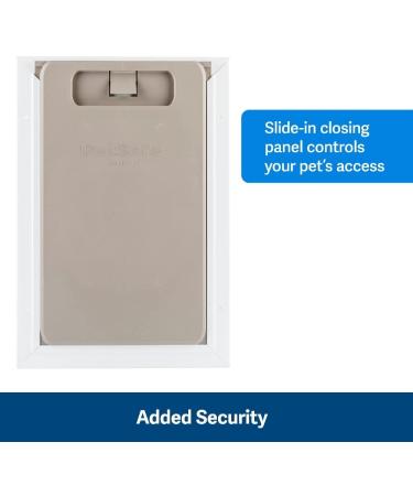 PetSafe Large Wall Entry Pet Door with Telescoping Frame - Insulates Better than Metal Doors  Energy Efficient Cat & Dog Door for Interior & Exterior Walls  Weatherproof  DIY  Easy to Install & Clean - Buy Online on GoSupps.com