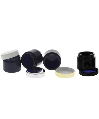Violet Miron Glass Ticking 50ml with colored lid in the mix empty cosmetex glass cream socket cosmetics socket Mironglas Violet glass 4er mix set