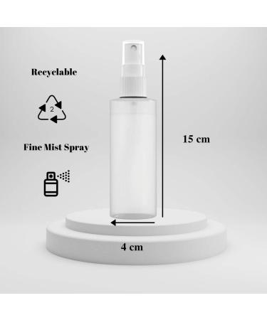 Made in USA Plastic Spray Bottle Fine Mist 4 Oz (120ml) - 4 Pack | Refillable, Reusable, Portable Sprayer for Household, Essential Oils, Cleaning Solutions, Perfume - Leak Proof & Travel Size - Buy Online on GoSupps.com