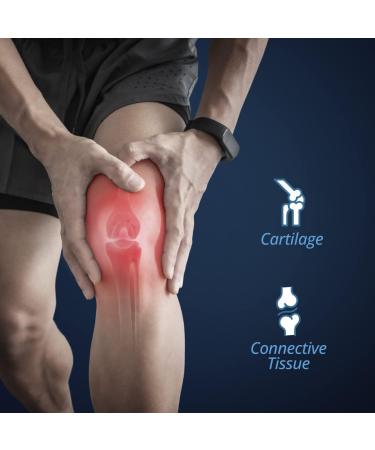 High Strength Glucosamine & Chondroitin Joint Relief Supplement | Anti-Inflammatory Formula with Vitamin C & Calcium | 30 Capsules | Made in UK - Buy Online on GoSupps.com