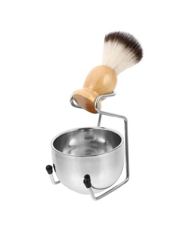Fomiyes 1 set of brush frame Razor set for men men's shaving set soap bowl made of stainless steel beauty men shaving brushes travel set for men's beard face washing balsamy body