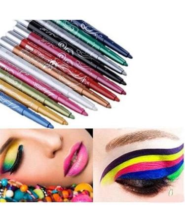 Chargenyang 12 PCS Colorful Eyebrow & Lip Liner Pencil Set - Makeup Cosmetic Kit - Buy Online on GoSupps.com