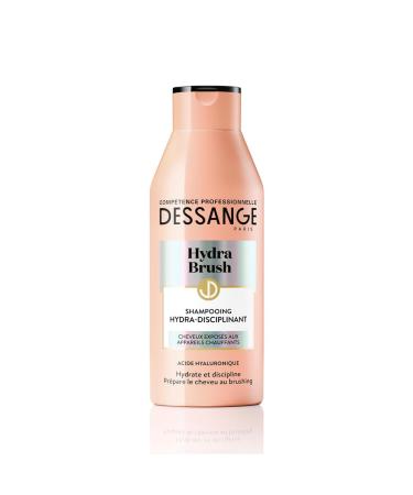 DESSANGE - Hydra-Brush Moisturizing & Disciplining Shampoo - Formula Enriched With Hyaluronic Acid - Prepares Hair For Blow-Drying - For Hair Exposed To Heating Appliances - 250 ml