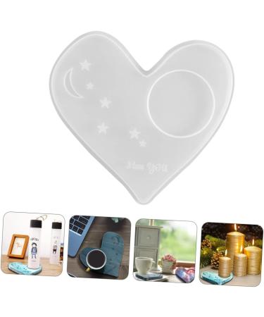 NUOBESTY 3pcs Silicone Molds Creative Stand DIY Cup Mold Epoxy Shape Crystal Heart Mug Whitex3pcs 13.6X13CMx3pcs - Buy Online on GoSupps.com