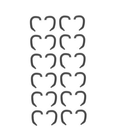 SOLUSTRE 12 Pairs Auricle Corrector Ear Corrector Ear Muffs for Pro Tools Ear Savers Ear Correction Ear Dryer Silica Gel Black Professional External Auricle Corrector Tab Blackx2pcs 1 Count (Pack of 1)