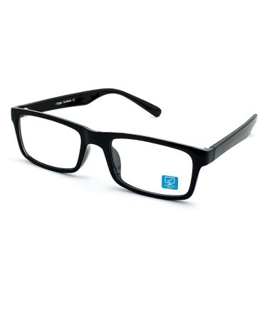 KISS Neutral Glasses BLUE LIGHT FILTER - Antiglare mod. TIGHT - Anti-fatigue and relaxation - PC TV Gaming Black V1