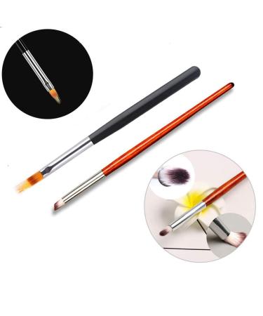 MWOOT Nail Art Brush Set (8 pcs) - Ombre & French Design Brushes for Gel Nail Decoration & Baby Boomer Techniques - Buy Online on GoSupps.com