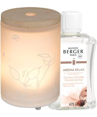 Lampe Berger Aroma Relax Electric Diffuser - 475ml Satin/White Glass | International Shipping - Buy Online on GoSupps.com