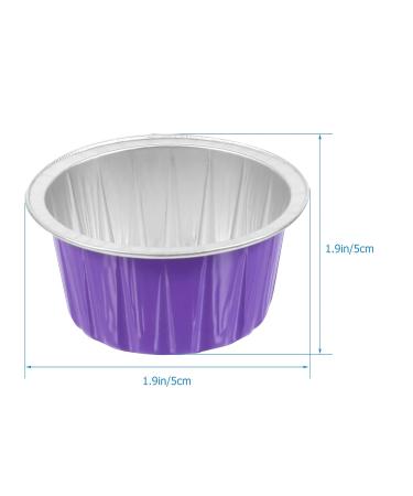 Portable 10-Hour Wax Melting Bowl | Hot Wax Warmer | Aluminum Foil Shell | Colorful Violet - 6.3x6.3cm - Buy Online on GoSupps.com