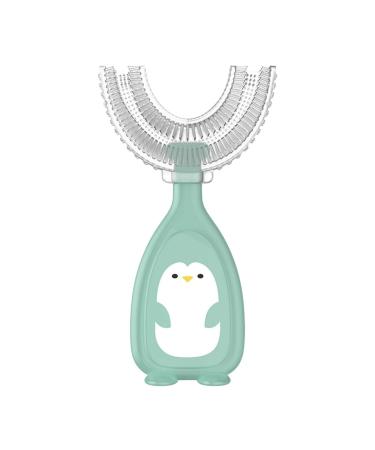 U-shaped Toothbrush Silicone Toothbrush Baby Mouth Cleaning Manual Toothbrush Green l Baby Toothbrush