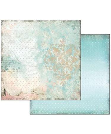 Stamperia International KFT Paper Pad 12x12 10pk Dream Pink Blue - 12x12-Inch Pink Blue Design - Buy Online on GoSupps.com