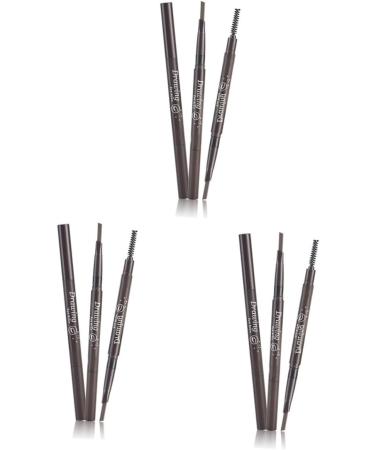 FRCOLOR 3Pcs 2 1 Eyebrow Pencil Eyebrow Filler Eyebrow Makeup Eyebrow Pencils Twist Eyebrow Pencil Microblading Pen Triangle Eyebrow Powder Twist mediumx3pcs as shown x 3pcs - Buy Online on GoSupps.com