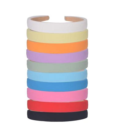 LifeDawn Padded Headbands for Women - Set of 10 Puffy Sponge Wide Headbands - Vintage Bandana Hair Accessories - Buy Online on GoSupps.com