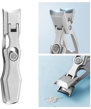 Portable Ultra Sharp Nail Clippers Stainless Steel Wide Jaw Opening Anti Splash Fingernail and Toenail Clippers Cutters Nail Trimmer Manicure Tools for Men & Women - Buy Online on GoSupps.com