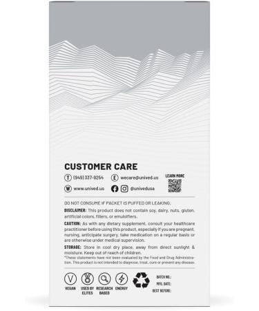 Unived Gel 100 - Vegan Energy Gel for Runners & Cyclists - 100kcal Vanilla Orange - Pack of 6 | Best for Endurance Athletes - Buy Online on GoSupps.com