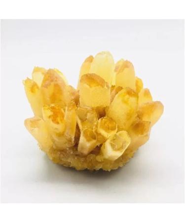 400g-700g Natural Yellow Phantom Quartz Stone Crystal Cluster for1pc Home furnishings Crystal Cluster (Size : 1PC 610G-700G)