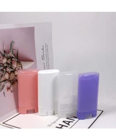 10 PCS 15g Clear Oval Lip Balm & Deodorant Containers - Travel Size Twist Up Hair Wax & Lipstick Tube Set - Buy Online on GoSupps.com