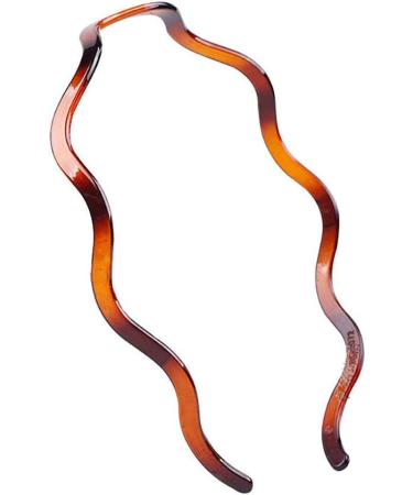 Set of 2 Women Girls Hard Plastic Headband Hair Hoop Black and Brown High-grade Headwear Hairband (Style E#) - Buy Online on GoSupps.com