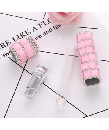 CRIOEVN Rhinestone Bling Mini Pocket Perfume Dispenser 12ML Pink - Portable Travel Cologne Spray Bottle for Outgoing - Buy Online on GoSupps.com