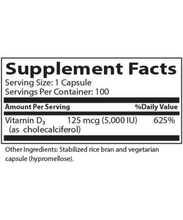 NUTRAscriptives Vitamin D3 5000IU - Immune Support Supplement - Buy Online on GoSupps.com