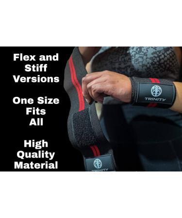 Professional Wrist Wraps for Weightlifting - 18 Pair with Strong Thumb Loop for Support in Strength Training, Bodybuilding, Powerlifting, and Calisthenics - Black - Buy Online on GoSupps.com