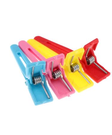 50 Colorful Plastic Hair Clips - Crocodile Sectioning Clips for Hairdressers | Durable & Stylish - Buy Online on GoSupps.com