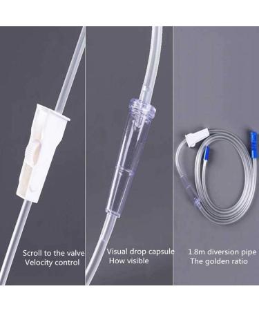 1200ml Intestinal Flushing Irrigator Kit - Reusable Enema Set with 10 Tubes for Hygienic Cleansing - Buy Online on GoSupps.com