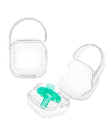 LANEYLI Pacifier Case 2 Pack - Clear Hook Design | Pacifier Holder & Binky Holder Accessories - Buy Online on GoSupps.com