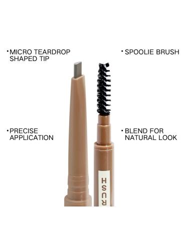 Music Flower Teardrop Tip Eyebrow Pencil - Soft Grey, Long Lasting Dual Ended Brow Pen - Buy Online on GoSupps.com