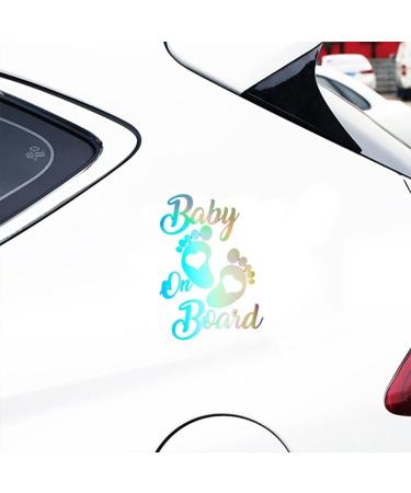 Shop Aulinto Baby on Board Sticker - Reflective Waterproof Car Window Decor | PVC Bumper & Trunk Stickers - Buy Online on GoSupps.com