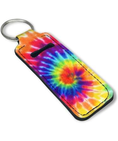 Lip Balm Keyring for Women and Girls Rainbow Tie Dye - Buy Online on GoSupps.com