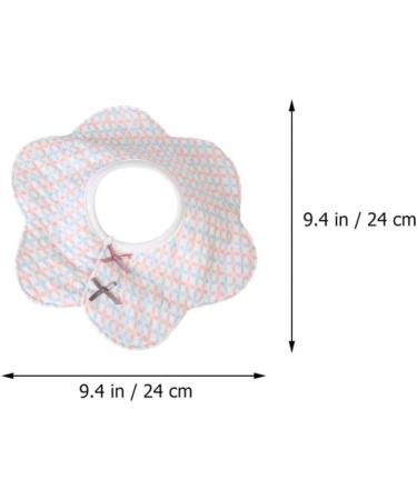Buy Healifty 5pcs Baby Flower Shape Cotton Bibs for Newborn | Soft & Durable 24x24cm - Buy Online on GoSupps.com