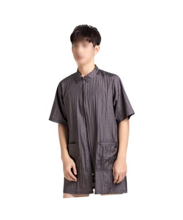 FRCOLOR Clothing Hair Dye Salon Robes for Customers Hair Dyeing Clothing Bags Bags Work Vest Apron Hair Treatment Hair Dye Short Sleeve Spa Jacket Shirt Work Clothing Men