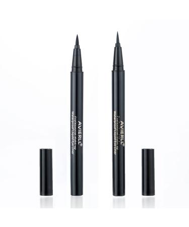 AVIERLL Waterproof Liquid Eyeliner - Long Lasting & Smudgeproof Black Makeup Liner - 2Pens Set - 0.03 Fl. Oz - Buy Online on GoSupps.com