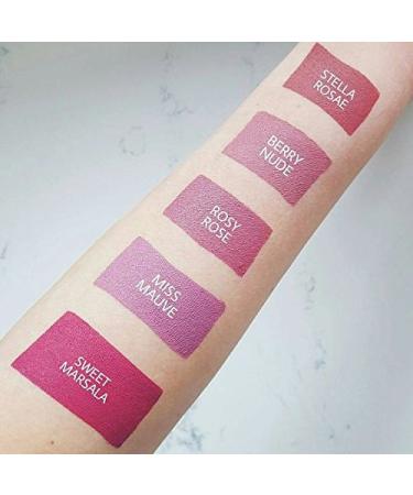 Aromi Miss Mauve Liquid Lipstick - Vegan & Cruelty-Free Matte Pink Mauve with Blue Undertones - Buy Online on GoSupps.com
