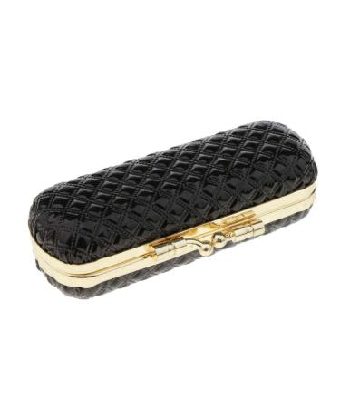 SM SunniMix Portable Lipstick Case - Hard Shell Makeup Box with Mirror & Snap Button - Travel-Friendly Black Lipstick Holder - Buy Online on GoSupps.com