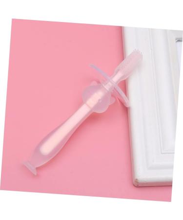 Hapinary 4-Piece Toddler Toothbrush Set - Infant & Baby Training Brushes with Lids - Pink Newborn Toothbrushes for Gentle Oral Care - Buy Online on GoSupps.com