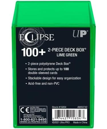 Ultra Pro Eclipse Lime Green 2-Piece Deck Box for Pokemon, MTG, and Trading Cards - Buy Online on GoSupps.com