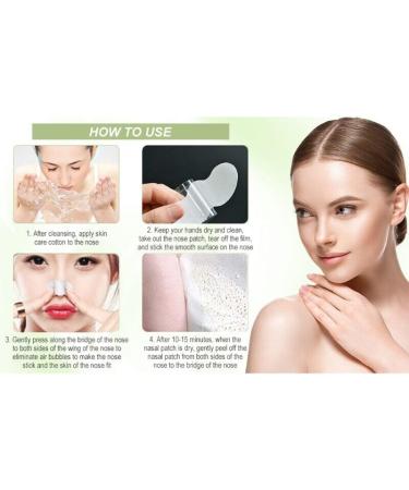 Blackhead Remover Nose Beauty Stickers | Deep Cleansing Pore Strips for Men & Women (White) - Set of 10 - Buy Online on GoSupps.com