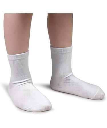 Kids Crew Socks - Cozy Athletic Socks for Boys & Girls | 24 Pairs (0-13 Years) | 4 Colors - Size 4-7 Years - Buy Online on GoSupps.com