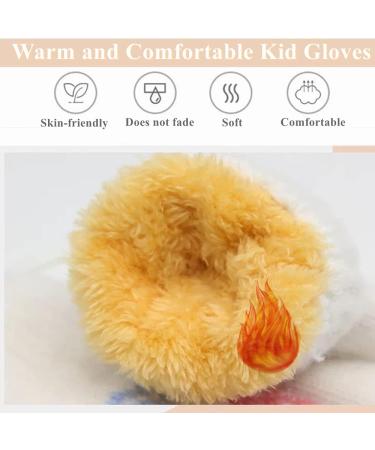 0-2Y Kids Thicken Soft Thermal Hanging Neck Gloves | Winter Warm Snowflake Design Mittens | Full Finger Gloves for Baby Boys Girls Navy - Buy Online on GoSupps.com