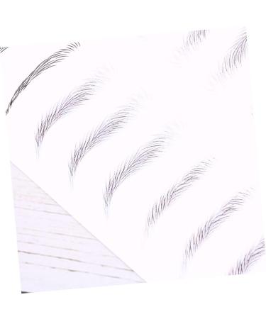 Ipetboom 2 Pairs Hair- Like Authentic Eyebrows Eyebrow Makeup Tools Eyebrow Stickers Transfer Stickers Simple 21x15cm Black 003 - Buy Online on GoSupps.com