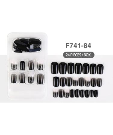 dijiusidy False Nail Perfect Matching Simple to Wear Fingernail Full Coverage Press Type Strong Viscosity Adjustable Paster Type 35 F741 Type 35 F741 - Buy Online on GoSupps.com