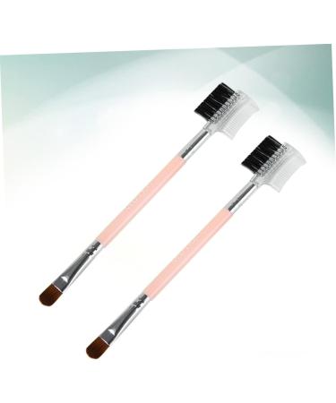 1 Double Ended Brow Brush Eyelash Brush Concealer professional cosmetics brush Double-headed Eyeshadow Brush eyelash comb Eyeshadow Makeup Brush Miss major applicator - Buy Online on GoSupps.com
