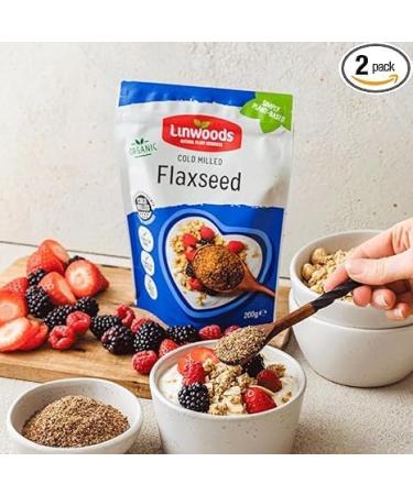 Linwoods Organic Milled Premium Flaxseed Omega3 Protein Iron Magnesium Seeds 1Kg - Buy Online on GoSupps.com