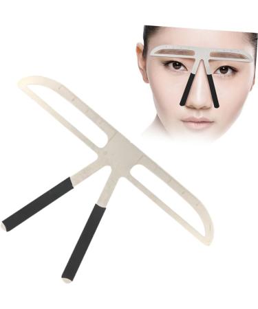 Housoutil Eyebrow Brow Stencils Three-point Positioning Design Ruler Tool Three-point Balance Positioning Kit Kits Stainless Steel medium As Shown - Buy Online on GoSupps.com
