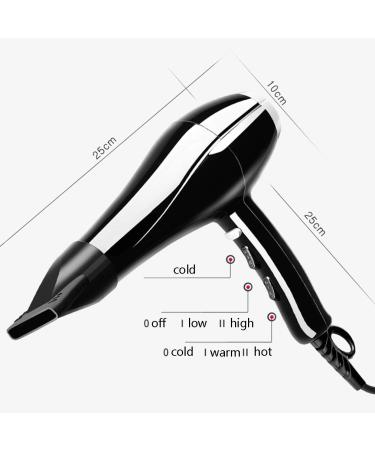 Professional Ionic Hairdryer 1500W Hair Dryer with Air Nozzle Powerful Hairdryer Fast Drying Blow Hair-Dryer AC Motor 2 Speed and 3 Heat Cold Shot Button 2.0m Long Cable Light Quiet for Women Men - Buy Online on GoSupps.com