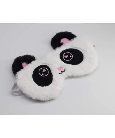 Shinywear Cute Rabbit Sleeping Eye Mask for Kids and Adults - Black White Panda Design - Buy Online on GoSupps.com