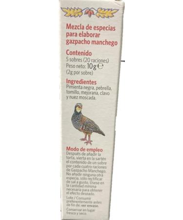  Carmencita Carmencita Seasonings for Gazpacho Manchego 10g - Pack 3  - Buy Online on GoSupps.com